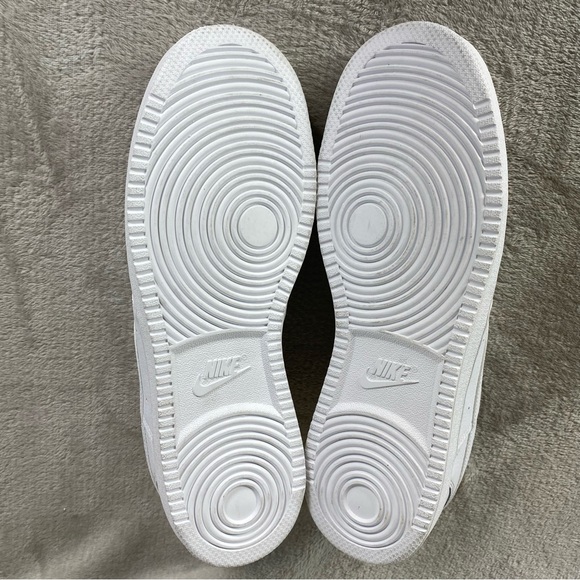 Nike Court Vision Next Nature Mens Sneakers Shoes 11 Triple White Leather NEW - Picture 9 of 10